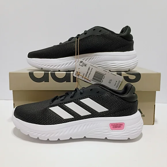 Adidas Cloudfoam Comfy Women's Black Running Trainers - Picture 2 of 11